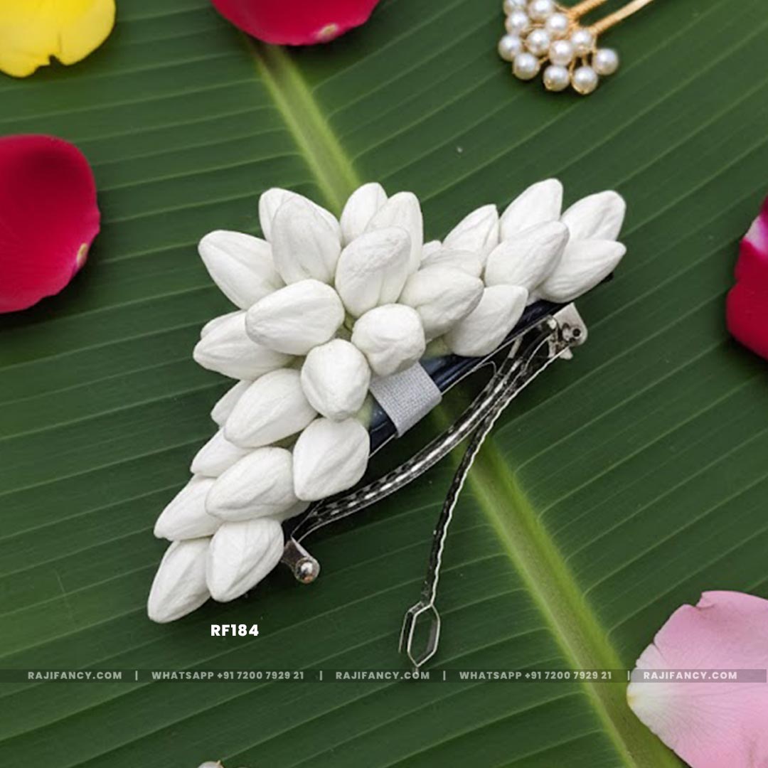 Mogra Artificial Flower Clips