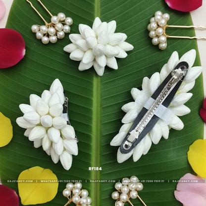 Mogra Artificial Flower Clips
