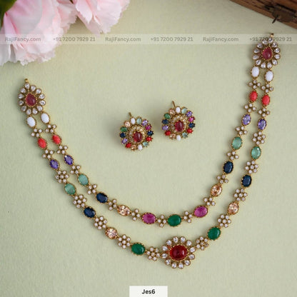Neelima Navarathana Necklace