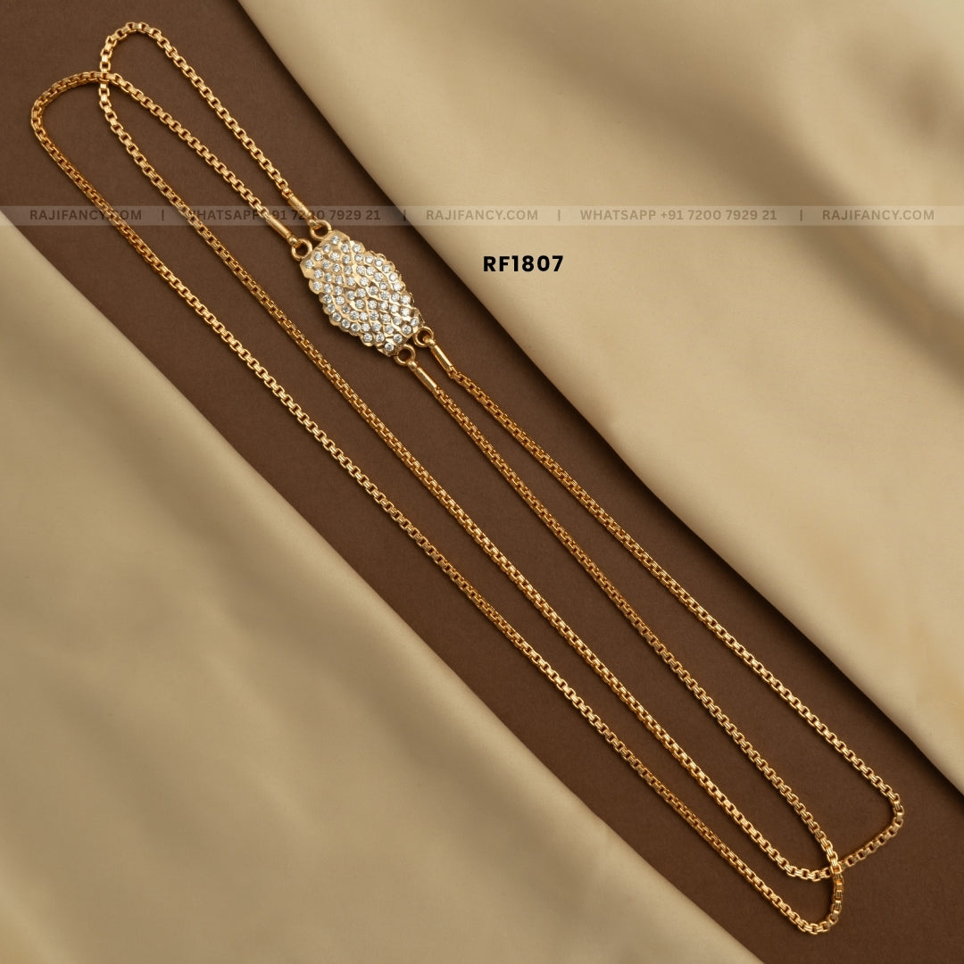 Nethra Pave Mugappu Chain (24 Inches) RF1807