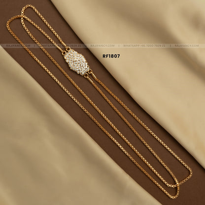 Nethra Pave Mugappu Chain (24 Inches) RF1807