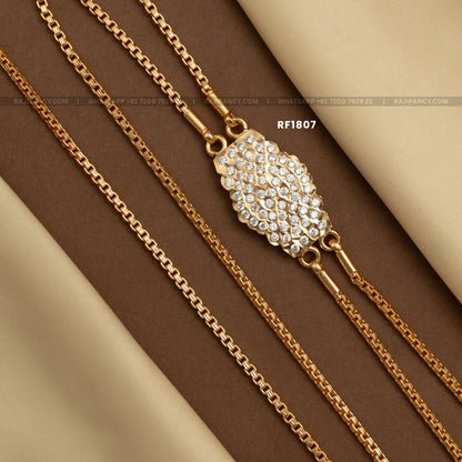 Nethra Pave Mugappu Chain (24 Inches) RF1807