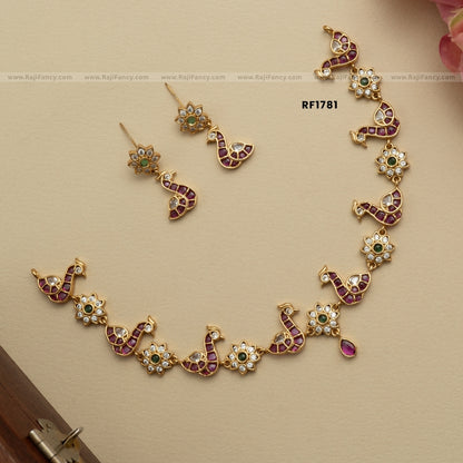 Peacock Charm Necklace RF1781