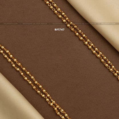 Plain Golden Ball Chain (24 Inches) RF1747