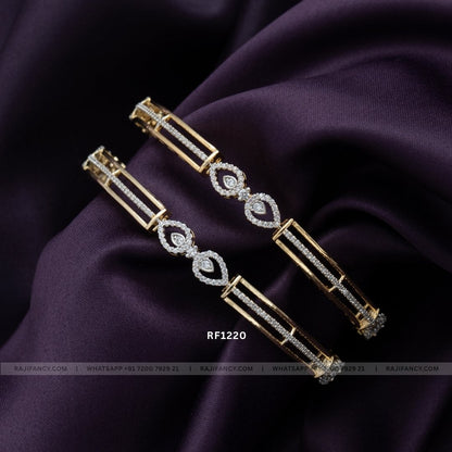 Diamond Twin Bangle