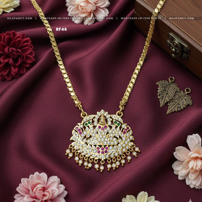 Gold Lakshmi Pendant Chain