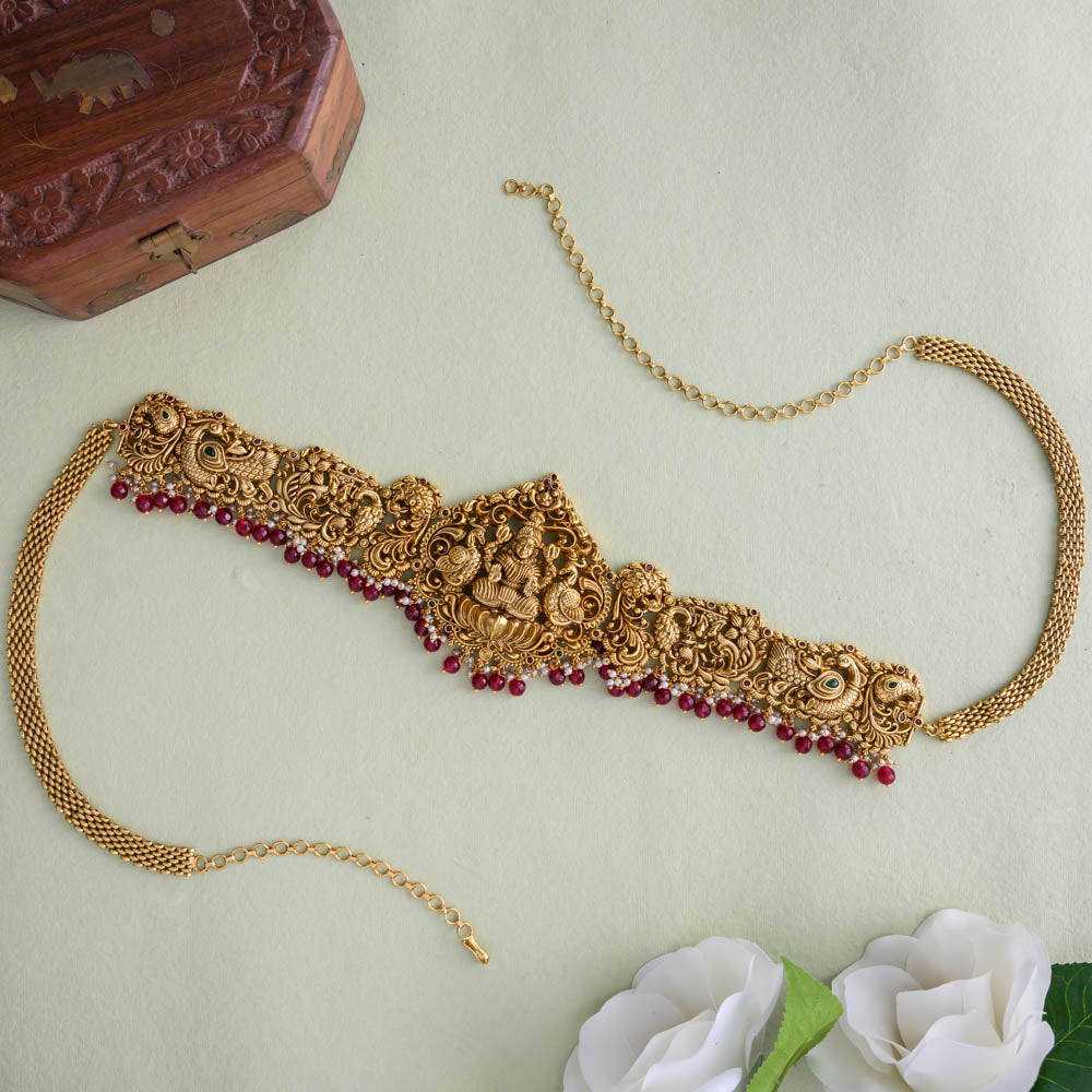 Red Lakshmi Chain