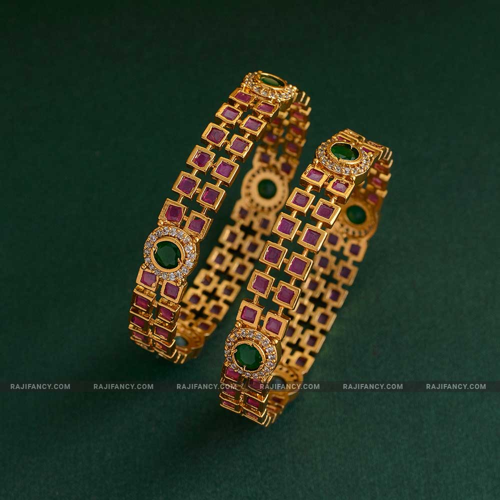 Ruby Block Bangle