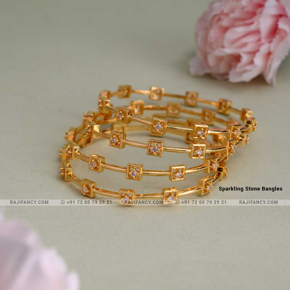 Sparkling Stone Bangles