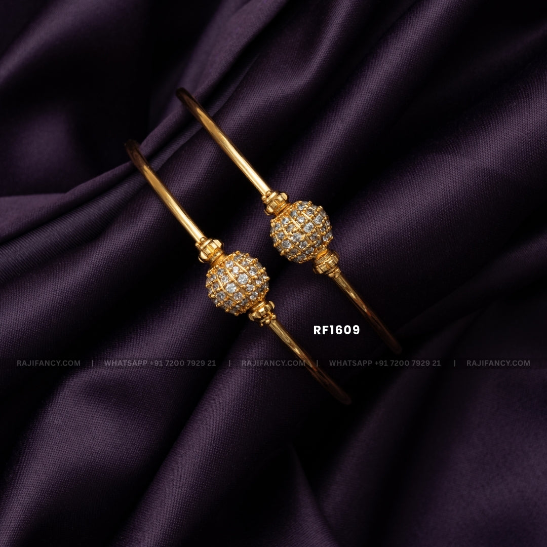Square Half Ball Bangle