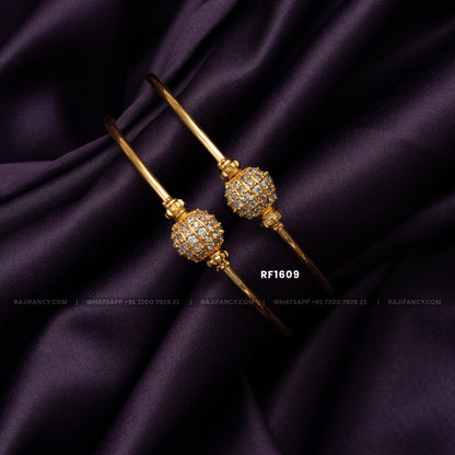Square Half Ball Bangle