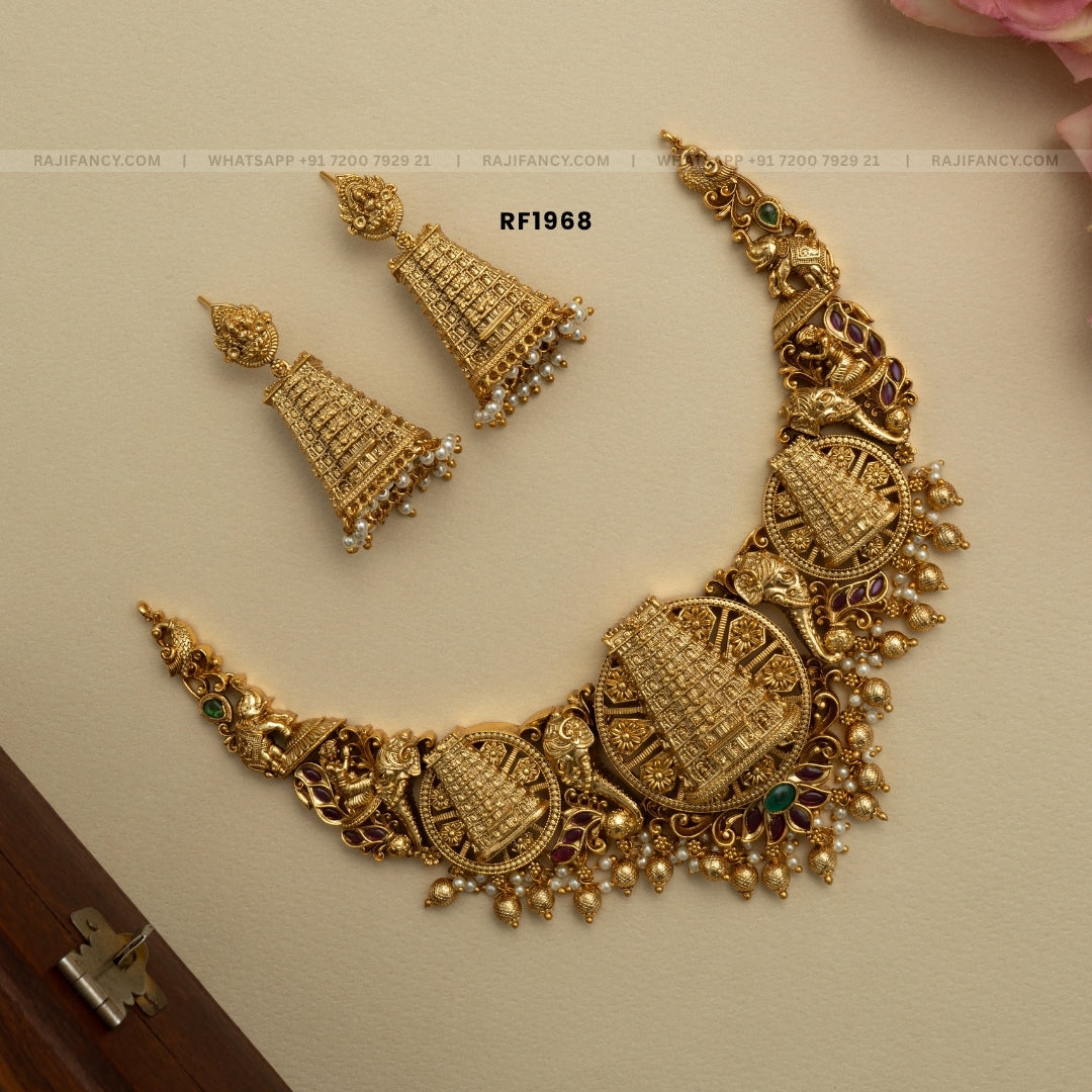 Swarna Gopuram Necklace Set RF1968