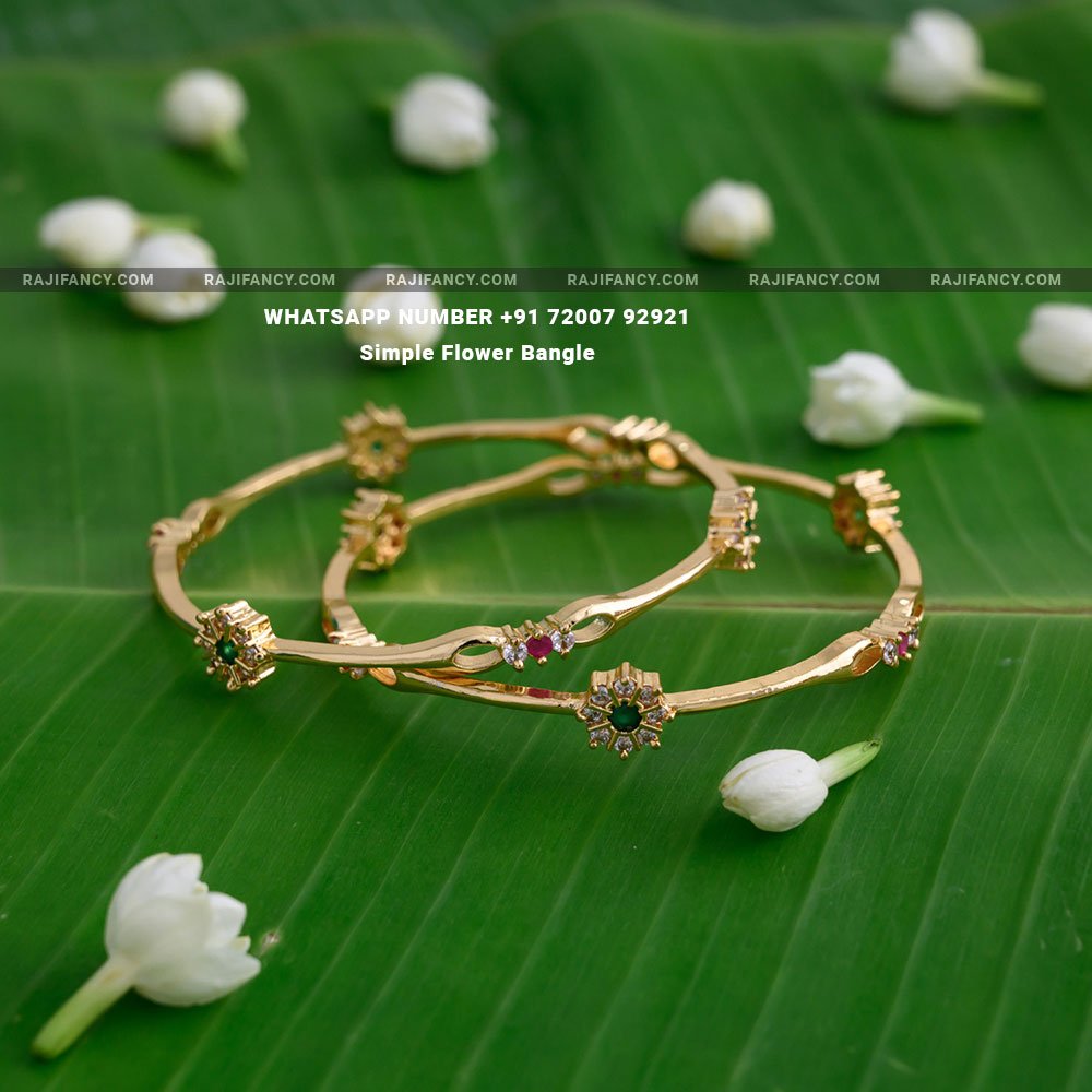 Simple Flower Bangle